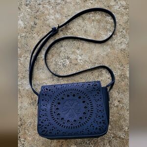 Christian Lacroix Amelie Shoulder Bag Purse Blue